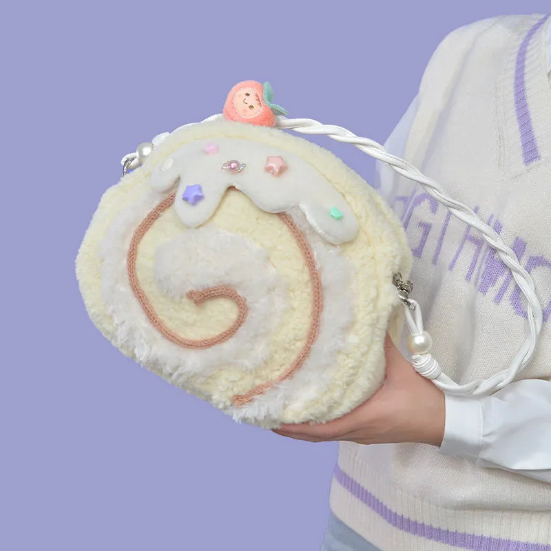 Cake Roll Plushie Shoulder Bag, 11"x9" | 28x23 cm — image 11