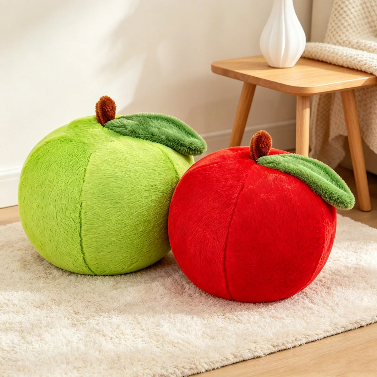 Plushie Realistic Large Apple, Four Colors, 8-16" | 20-40 cm — image 1