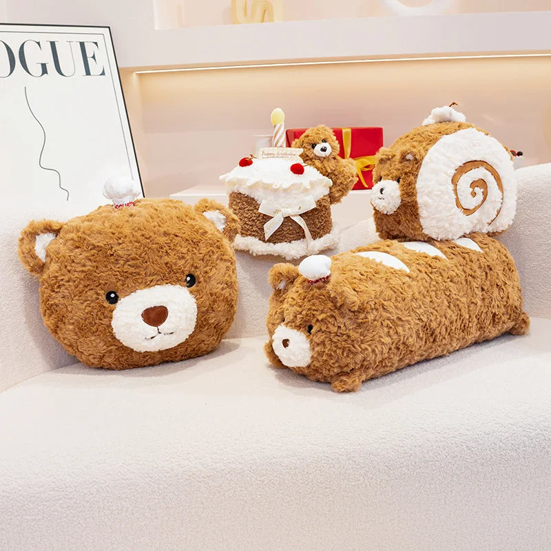 Simulation Cake Bear Plush | Bear with Birthday Cake Stuffed Toy — image 4