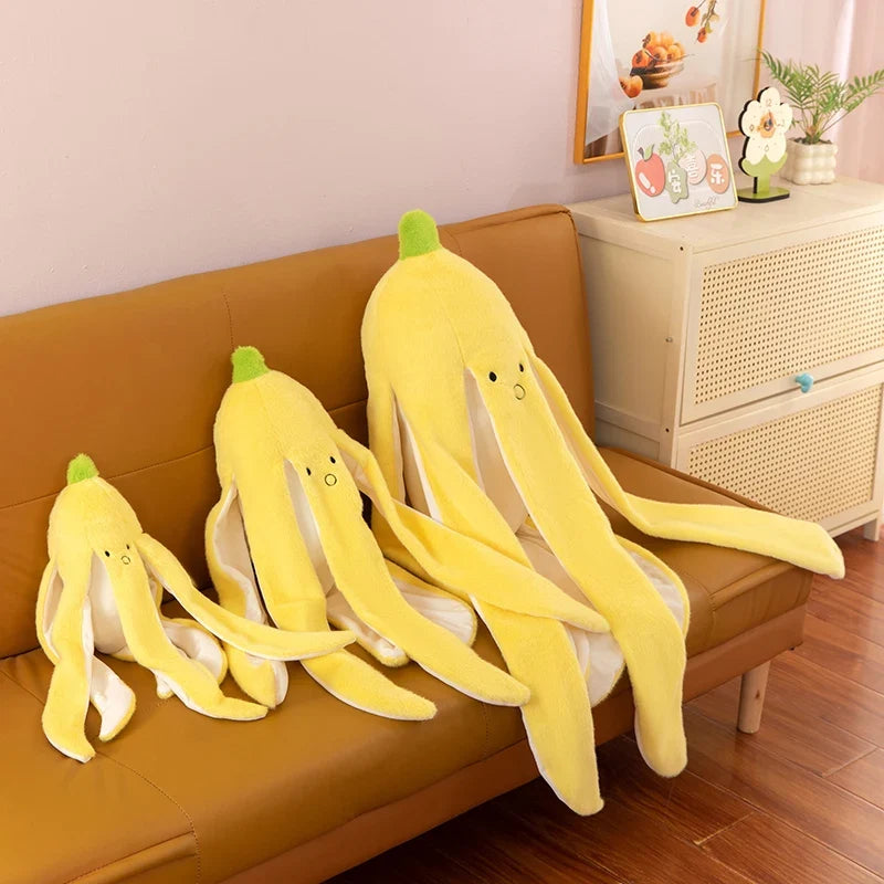 Cute Banana Peel Plush Toy | Funny Slipping Banana Stuffed Animal — image 1