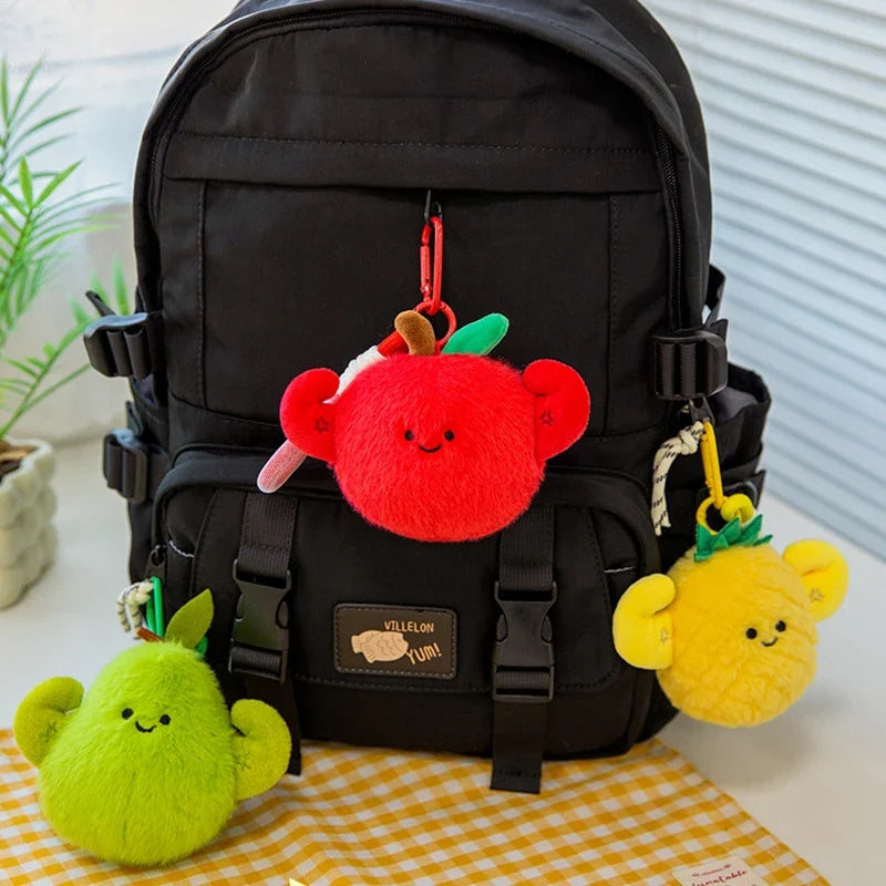 Mini Fruit Plush Keychain Set | Pear, Avocado, Pineapple, Lemon & Banana Pendants, 5\ | 12 cm" — image 6
