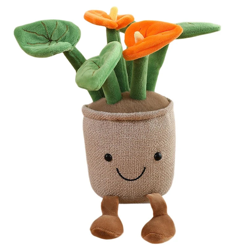 Smiling Anthurium Plush | Potted Flower Doll & Keychain Pendant — image 10