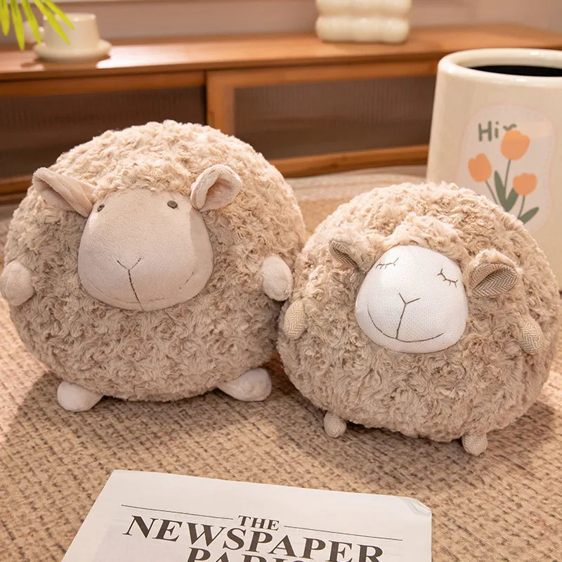 Fuzzy Sheep Plush Toy, Three Colors, 11" | 28 cm — image 5