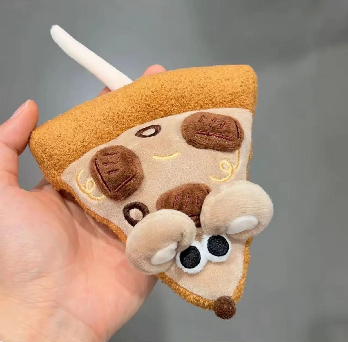 Pizza Mouse Stuffed Plush Toy | Mouse & Pizza Slice Set, 6\ | 15 cm" — image 7
