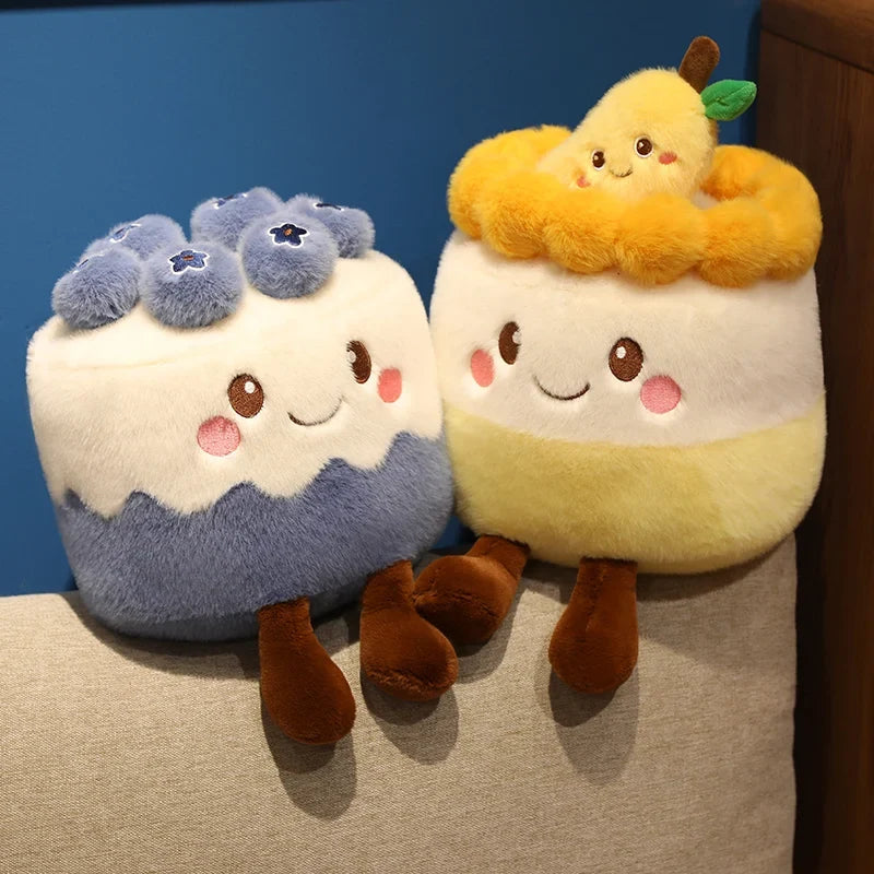 Fruit Cake Plush Pillow | Stuffed Cake Slice Toy, 8x12\ | 20x30 cm" — image 5