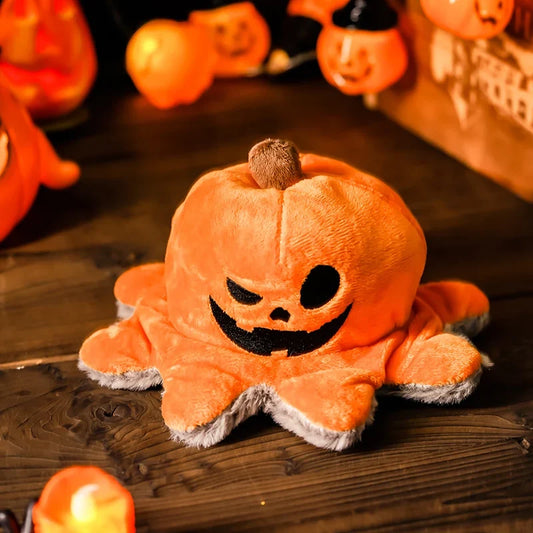 Halloween Flip Pumpkin Pet Toy - Squeaky Dog Plush, 8" | 20 cm — image 1