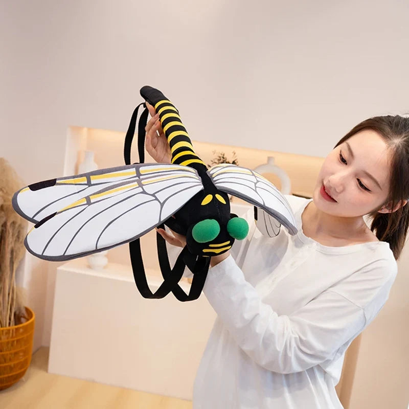 Praying Mantis and Mystic Dragonfly Plush Backpack — image 6