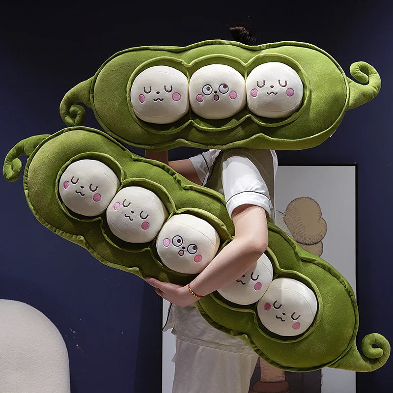 Edamame Body Pillow - Long Soft Pea Pod Plush Cushion, 35-47" | 90-120 cm — image 5