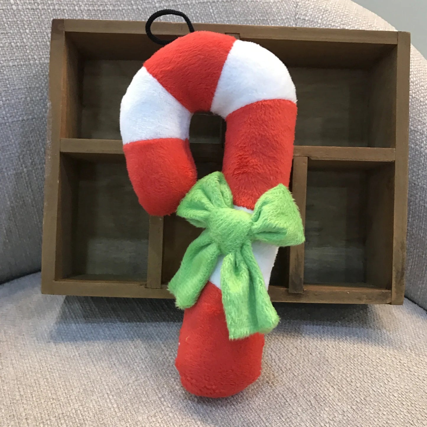 Plushie Candy Cane Hanging Decoration, 7" | 17 cm — image 1