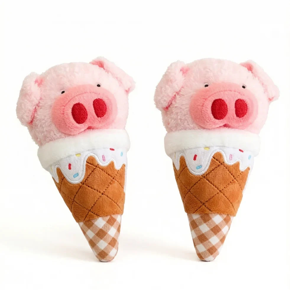 Ice Cream Cone Plush Toy - Soft Animal Cone Doll, 7" | 18 cm — image 6
