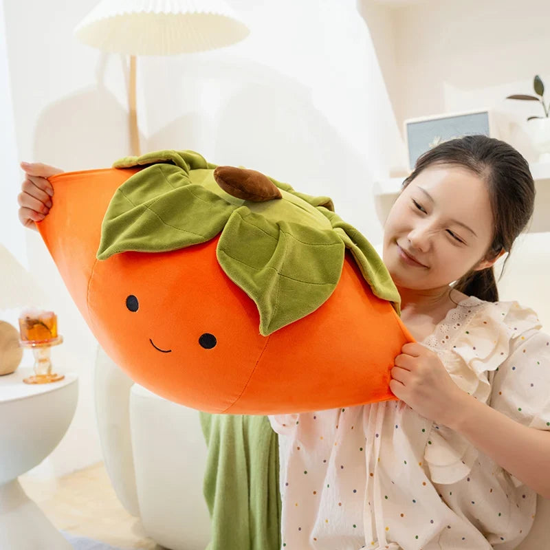 Persimmon Plush Toy - Soft Stuffed Fruit Doll, 6-14" | 16-36 cm — image 2