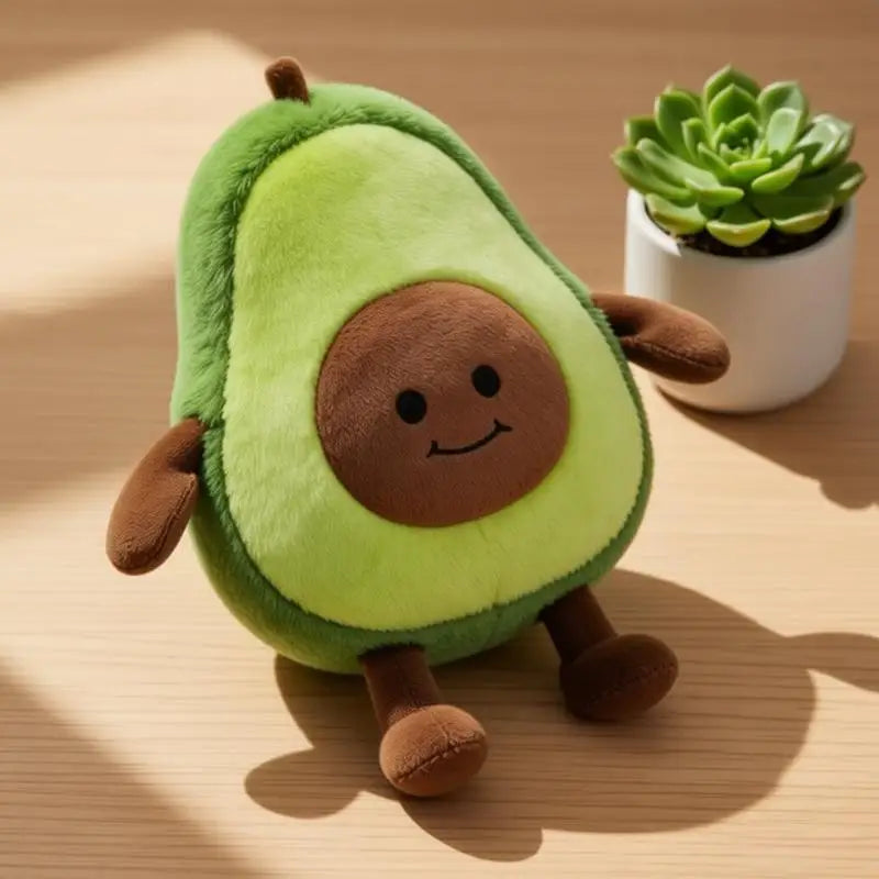 Avocado Ghost Plush Pillow – Spooky Meets Brunch, 12" | 30 cm — image 4