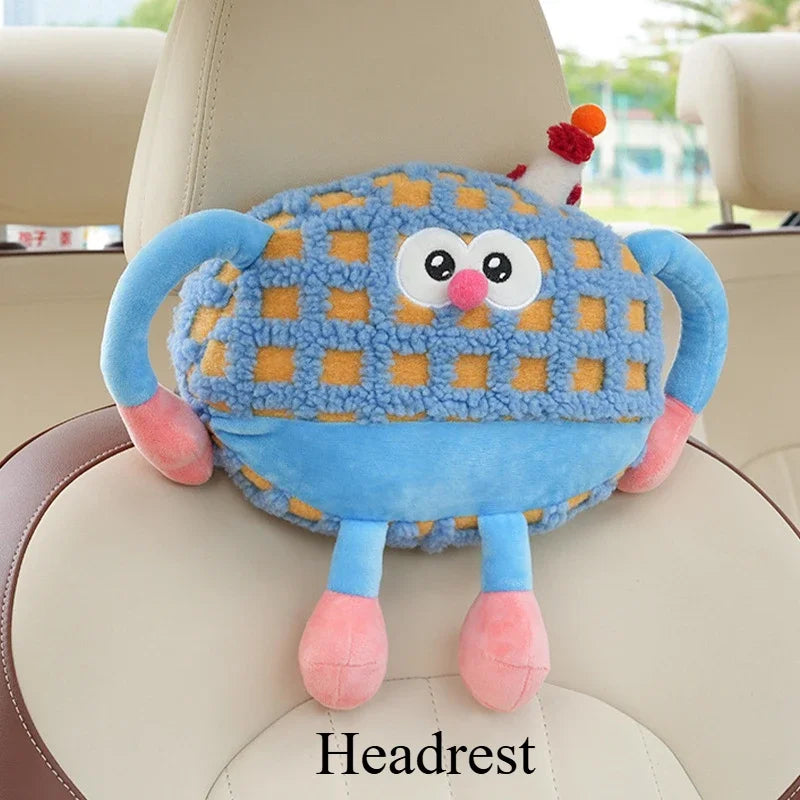 Birthday Waffle Cushion Plushie for Head/Lumbar Support, 14-20" | 35-50 cm — image 7