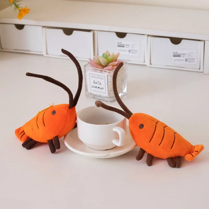 Prawn Plush Keychain | Cute Shrimp Bag Charm, 10cm — image 5