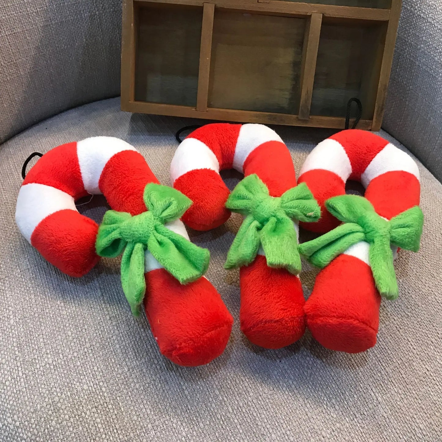 Plushie Candy Cane Hanging Decoration, 7" | 17 cm — image 4