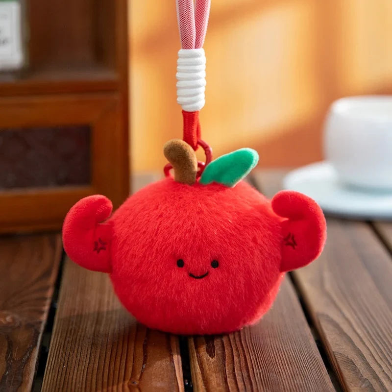 Mini Fruit Plush Keychain Set | Pear, Avocado, Pineapple, Lemon & Banana Pendants, 5\ | 12 cm" — image 7