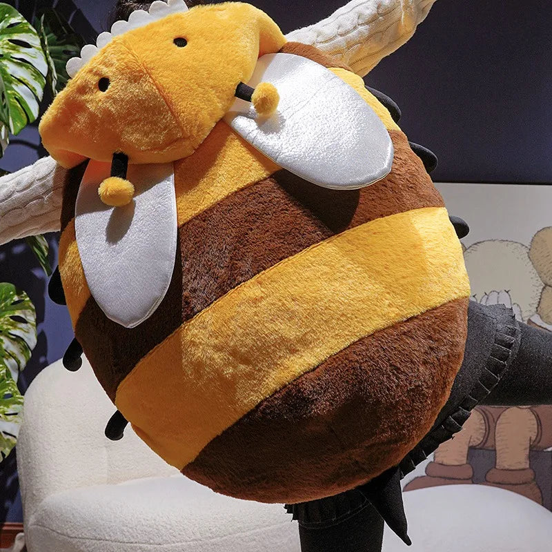 Giant Bee Plush Pillow | Soft Stuffed Bumble Bee Toy, 60–100cm — image 5