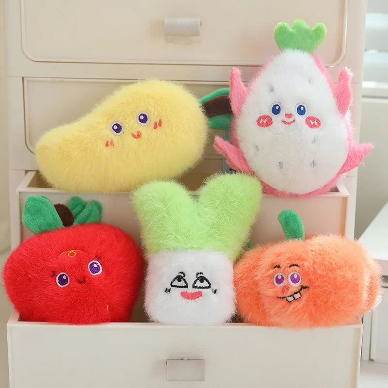 Simulation Fruits & Vegetables Plush Pendant Set | 18 Styles, 9 cm Each — image 4