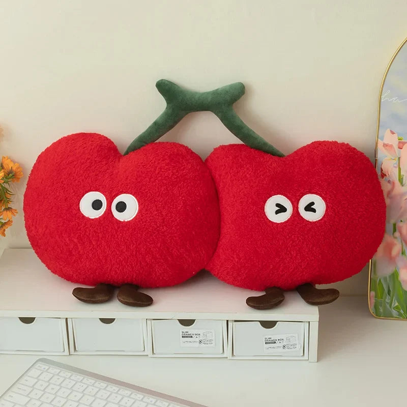 Cherry Plush Toy - Soft Fruit Pillow, 5-22" | 12-55 cm — image 8