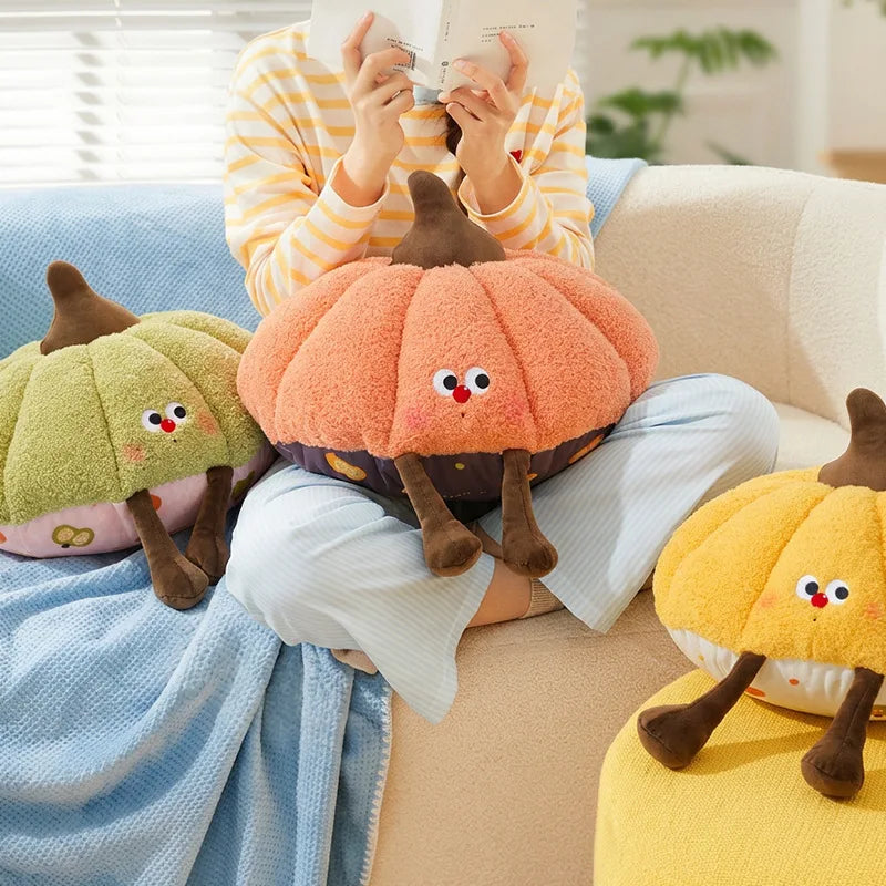 Pumpkin Plush Pillow - Soft Cartoon Gourd Cushion, 16" | 40 cm — image 5