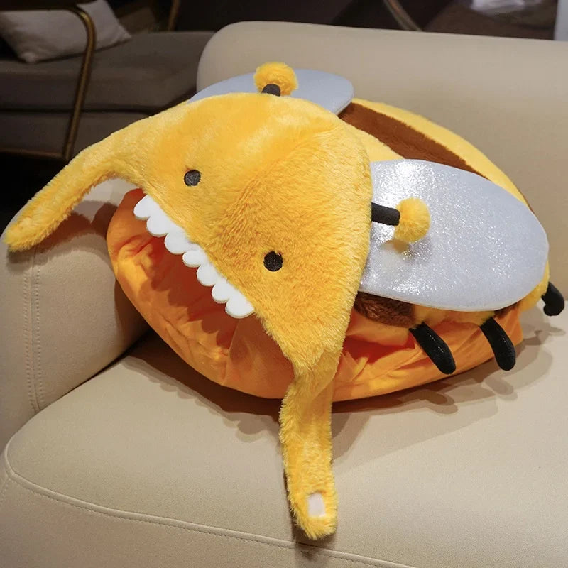 Giant Bee Plush Pillow | Soft Stuffed Bumble Bee Toy, 60–100cm — image 3