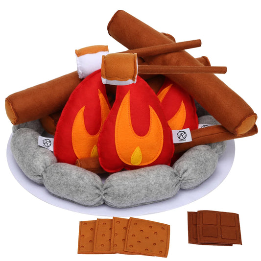 Plushie S'mores Campfire Play Set, 16" | 40 cm — image 1