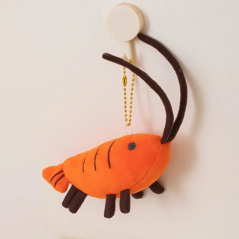 Prawn Plush Keychain | Cute Shrimp Bag Charm, 10cm — image 6