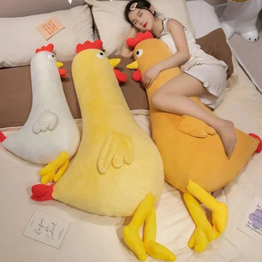Long-Necked Squishy Chicken Plushie, Three Colors, 24-47" | 60-120 cm — image 1