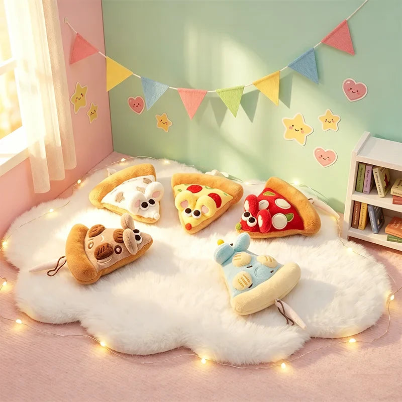 Pizza Mouse Stuffed Plush Toy | Mouse & Pizza Slice Set, 6\ | 15 cm" — image 5