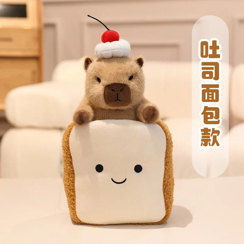 Ice Cream Capybara Plush Toy - Soft Dessert Animal & Nest, 8-13" | 20-33 cm — image 16