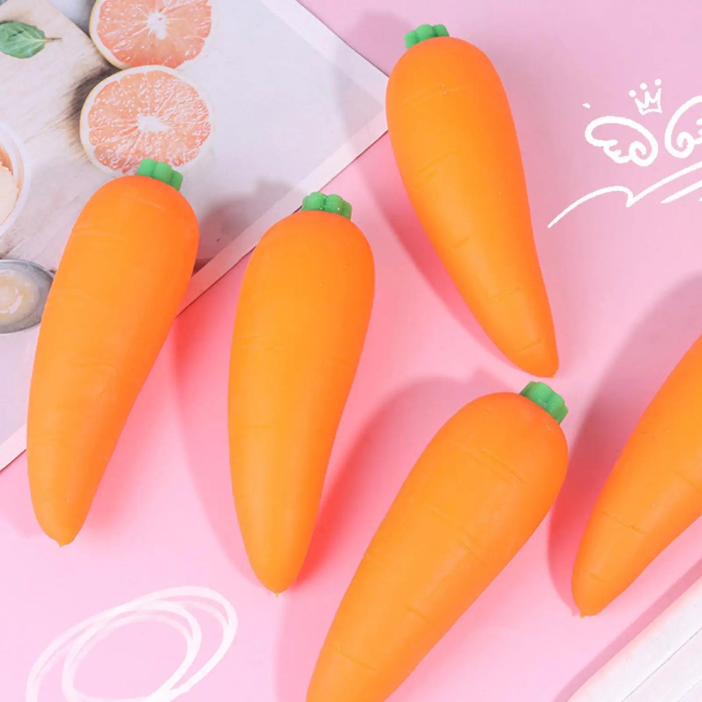 Carrot Fast Rebound Squishy Squeeze Toy