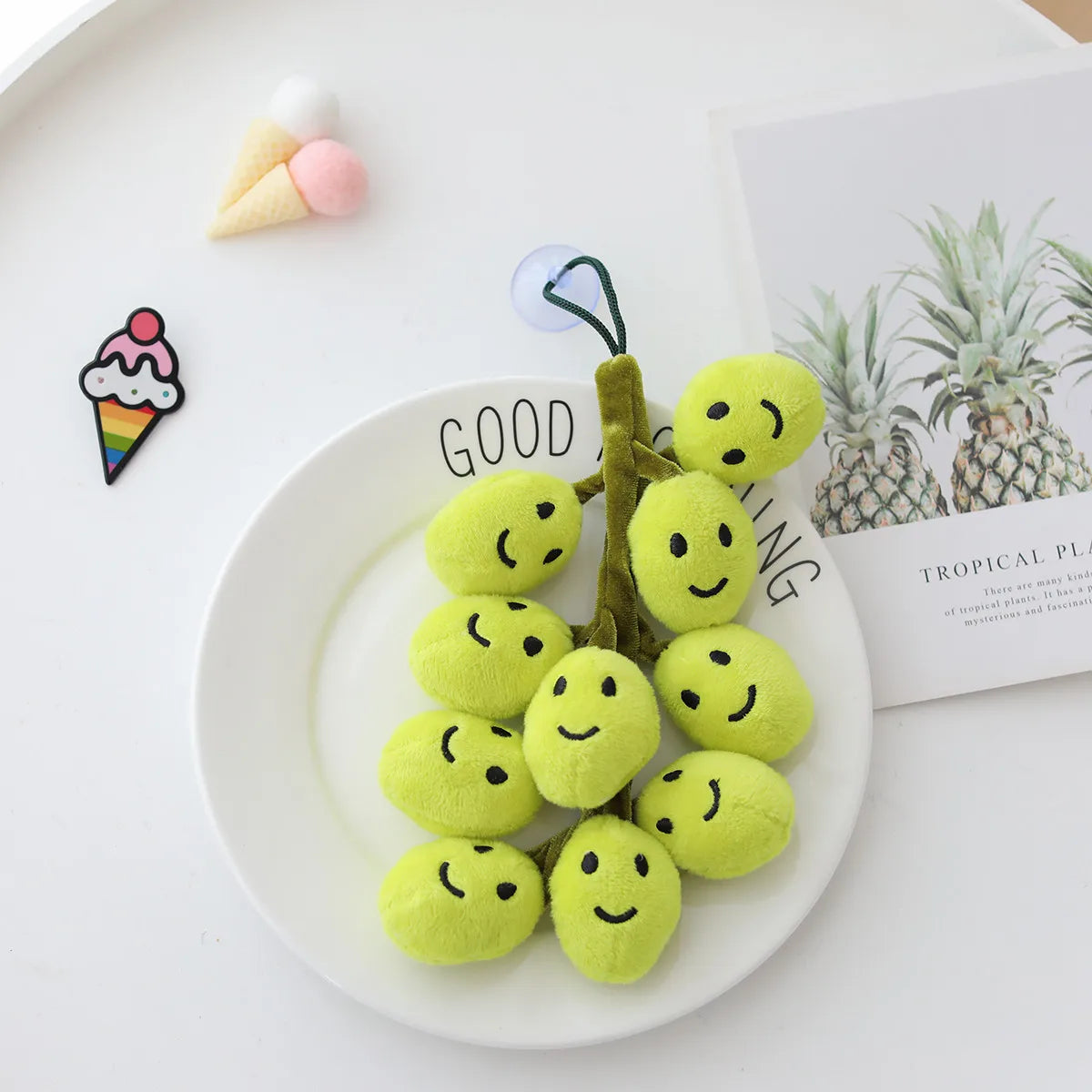 Plushie Smiling Stem of Grapes, 8-10" | 20-26 cm — image 9