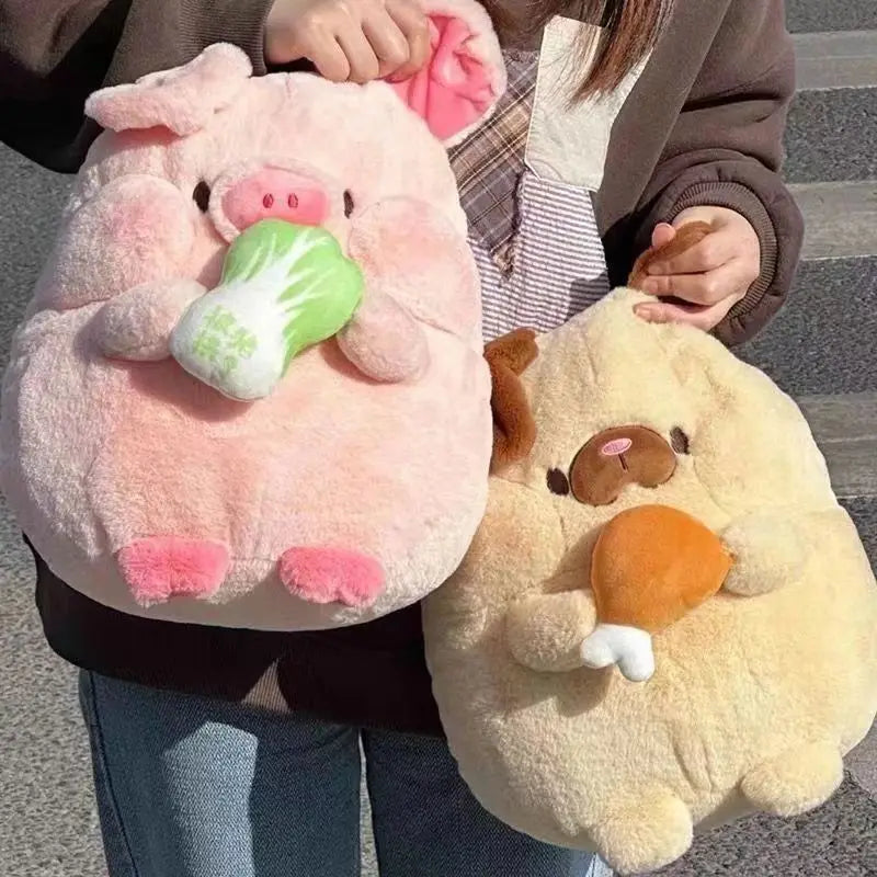 Cute Chubby Animal Plush Toy | Squishy Dog, Pig & Chick Stuffed Animals — image 1