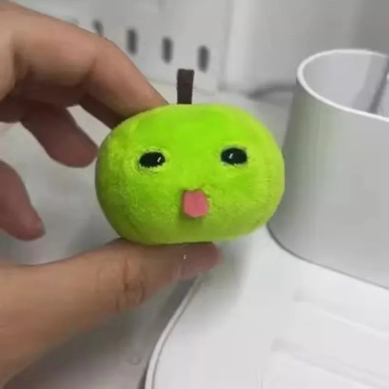 Apple Plush Keychain - Mini Red & Green Fruit Charm — image 6