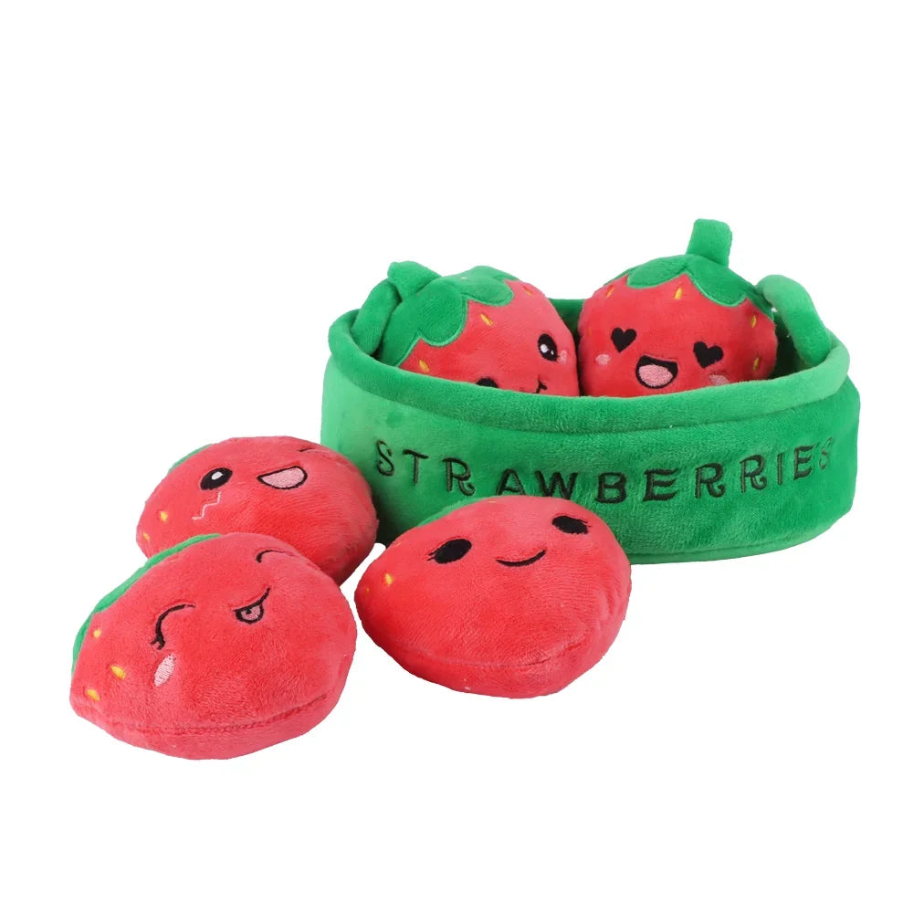 Strawberry Basket Plushie, 8" | 20 cm — image 3