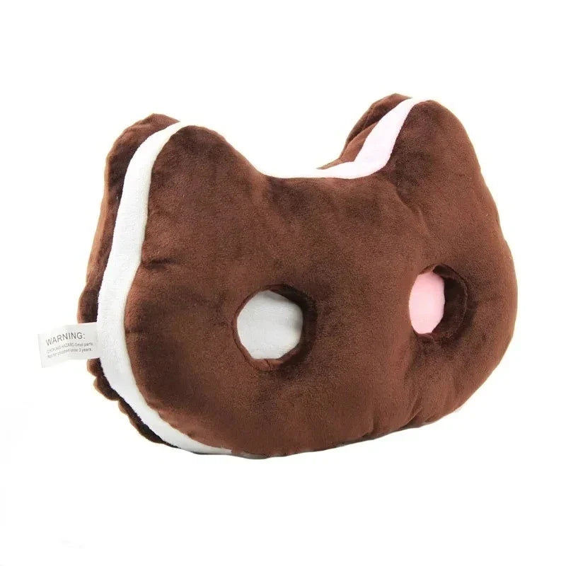 Cat Ice Cream Sandwich Plushie Seat Cushion, 9" | 25 cm — image 1