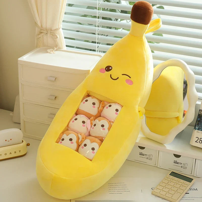 Plushie Food Bag with Eight Mini Plush Dolls: Four Food Choices — image 5