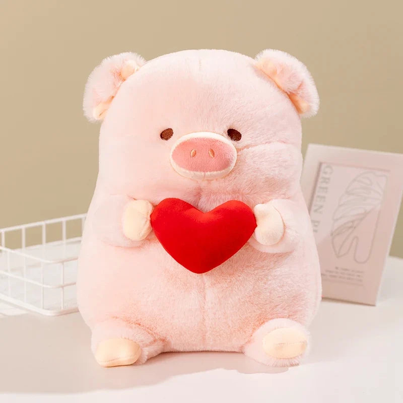 Pig Plushie Holding a Valentine's Heart, 8-12" | 20-30 cm — image 9