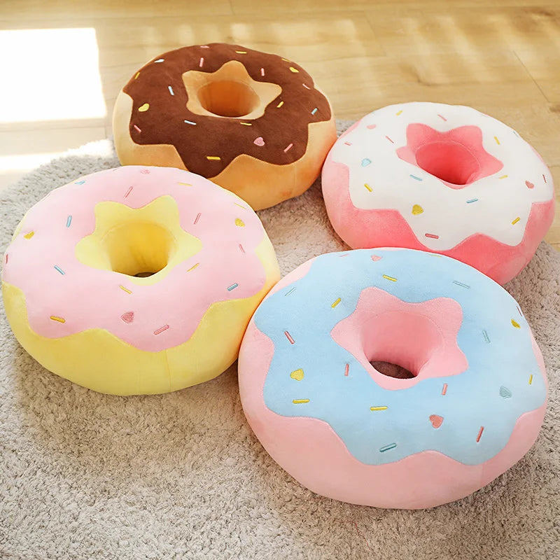 Donut Seat Cushion Plushie, Four Colors, 15-23" | 38-58 cm — image 1