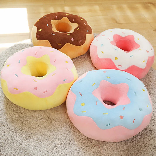 Donut Seat Cushion Plushie, Four Colors, 15-23" | 38-58 cm — image 1