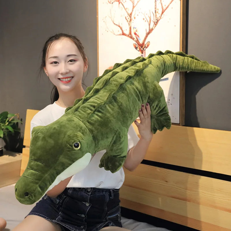 Closed-Mouth Crocodile Stuffed Animal, 3-3.9' | 90-120 cm — image 1
