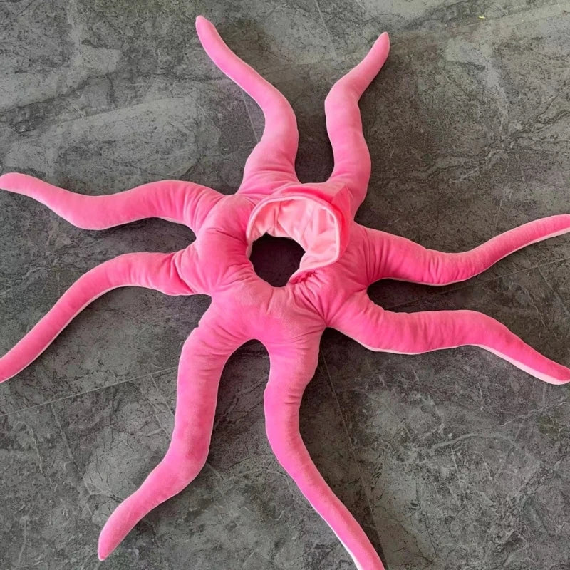 Giant Cartoon Octopus Plush Hat & Pillow | Oversized Stuffed Aquatic Toy, 51\ | 130 cm" — image 6