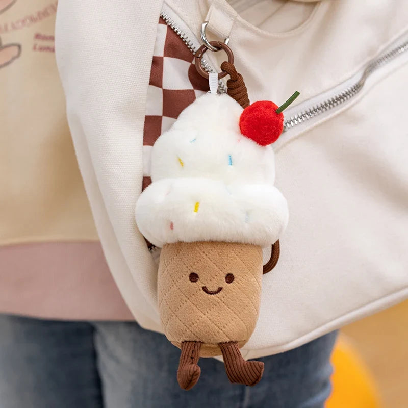 Cherry Ice Cream Plush Toy | Soft Stuffed Ice Cream Cone, 6\ or 24\" | 15-60 cm" — image 2