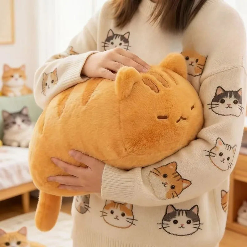 Orange Cat Plush Toy - Soft Fluffy Kitty Doll, 5-17" | 13-43 cm — image 4