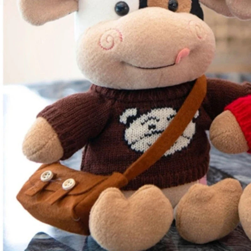 Sitting Dairy Cow Stuffed Animal, 10" | 26 cm — image 3