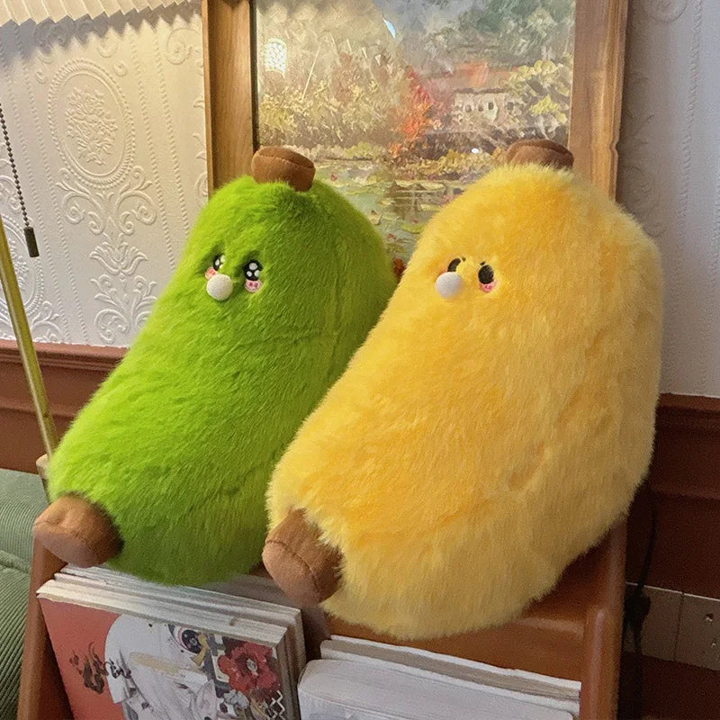 Banana Plush Toy - Chubby Soft Fruit Pillow, 12" | 30 cm — image 2