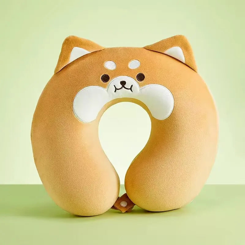 Capybara Neck Pillow - Soft U-Shaped Travel Pillow — image 2