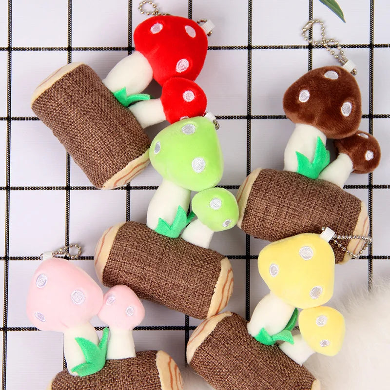 Mushroom Plush Keychain & Pendant, 5 Colors — image 4