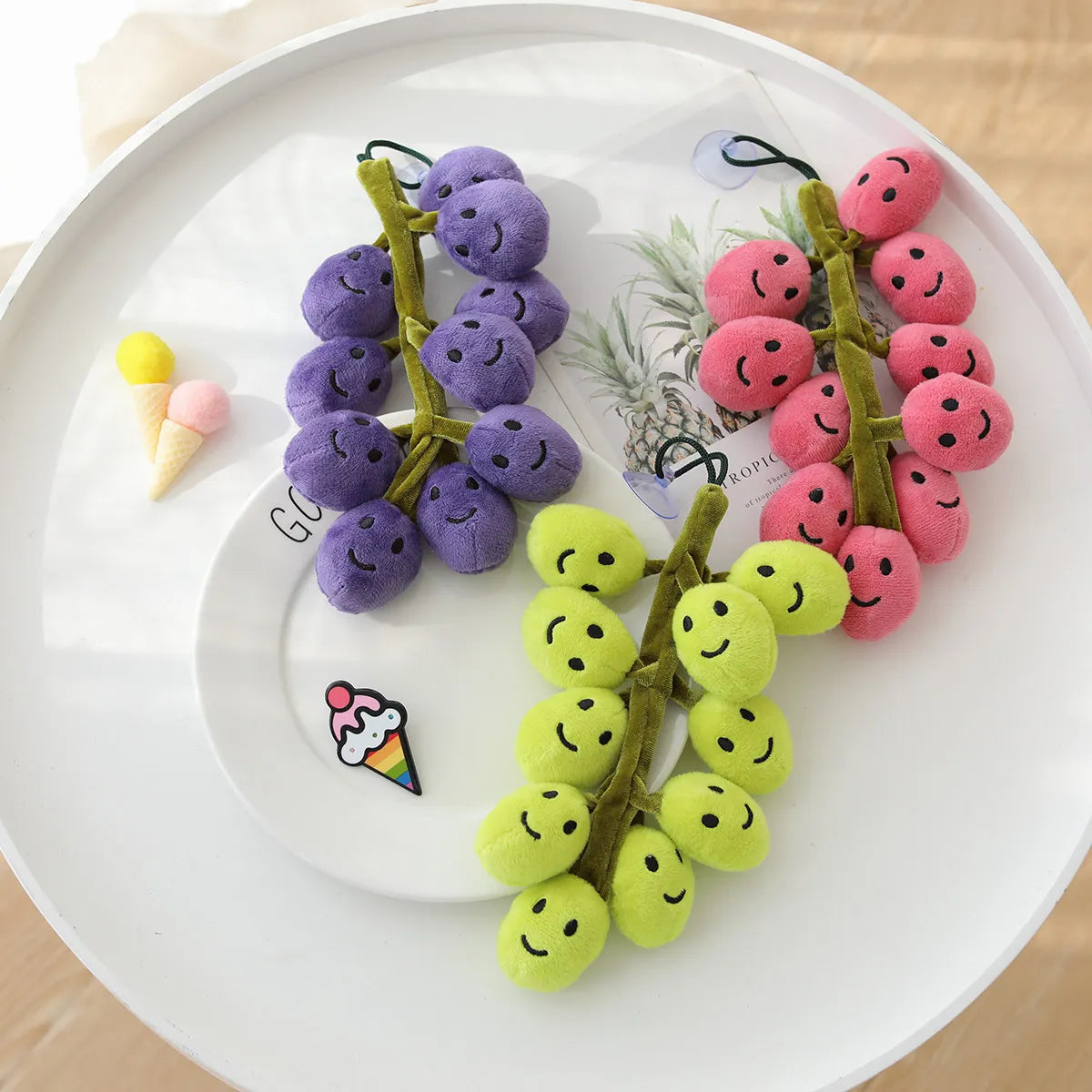 Plushie Smiling Stem of Grapes, 8-10" | 20-26 cm — image 3