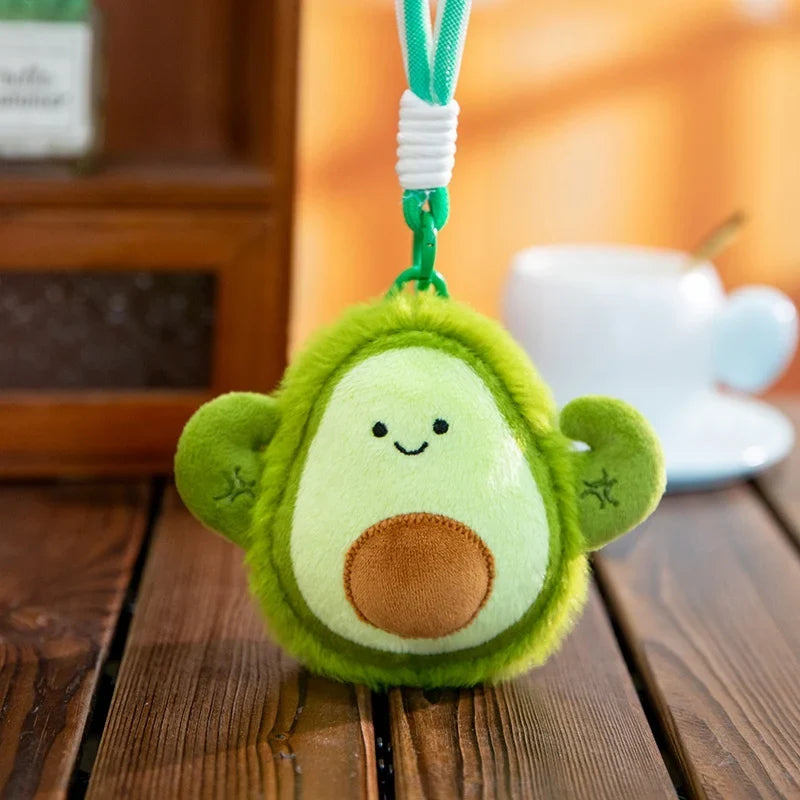 Mini Fruit Plush Keychain Set | Pear, Avocado, Pineapple, Lemon & Banana Pendants, 5\ | 12 cm" — image 11